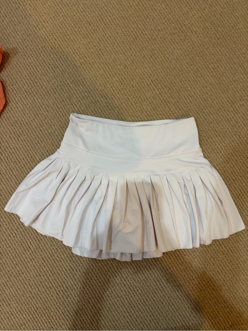 Goldhinge White Pleated Tennis skort